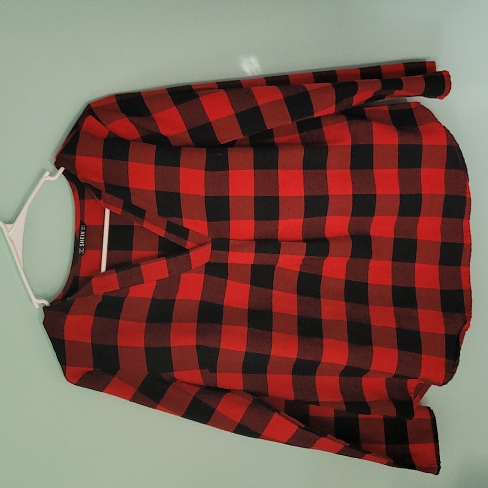 Shein Long Sleeve Flannel